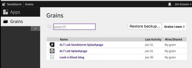 Anatomy of an Application in Sandstorm