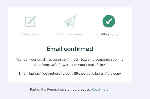 Static HTML Contact Forms