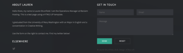 Static HTML Contact Forms