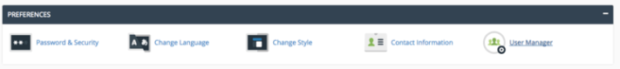 New User Manager in cPanel