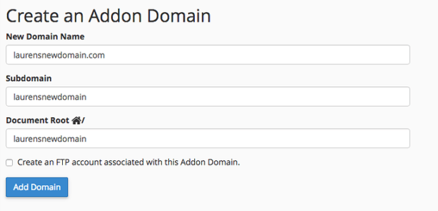 Add-On Domains: Start to Finish